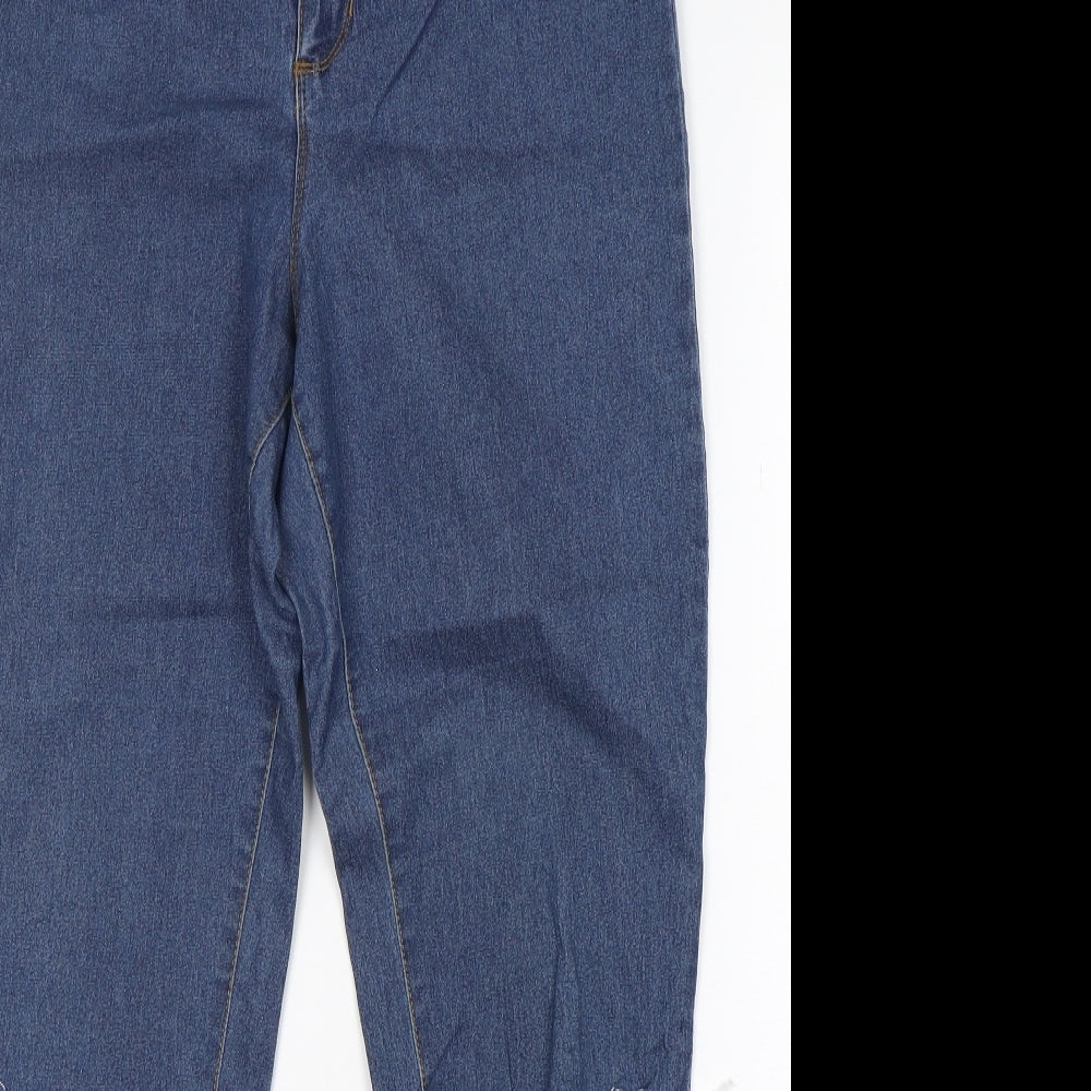 Denim Co Womens Blue  Cotton Skinny Jeans Size 14 L30 in Regular