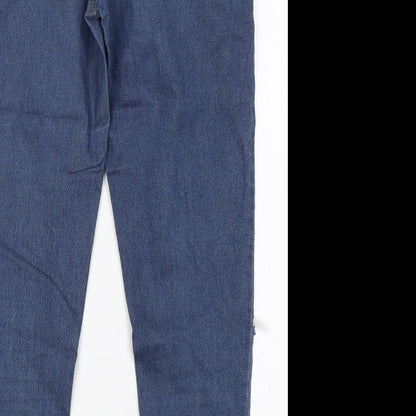 Denim Co Womens Blue  Cotton Skinny Jeans Size 14 L30 in Regular