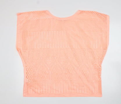 Womens UK Size M Atmosphere Pink Basic T-Shirt