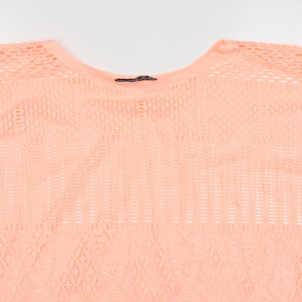 Womens UK Size M Atmosphere Pink Basic T-Shirt