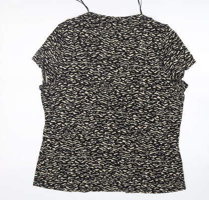Womens UK Size XL Planet Multicoloured Basic T-Shirt