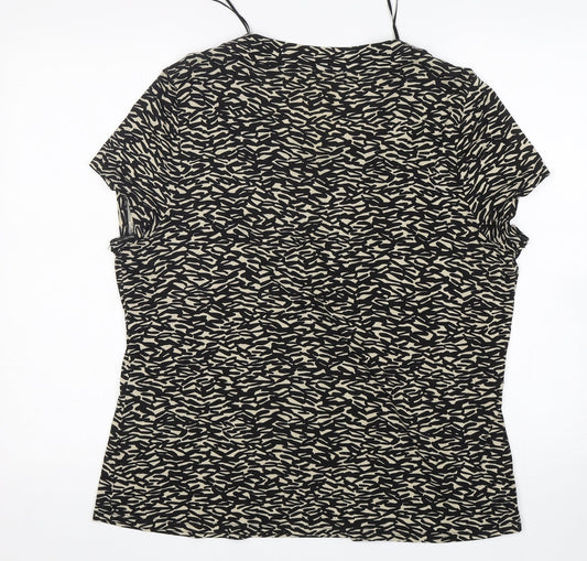 Womens UK Size XL Planet Multicoloured Basic T-Shirt
