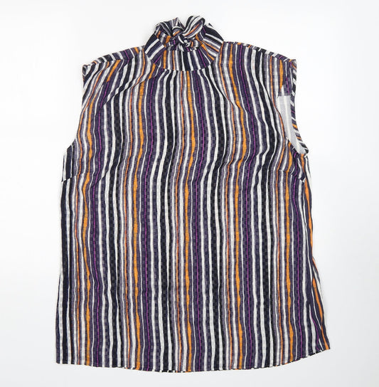 Womens UK Size 18 NEXT Multicoloured Basic Blouse