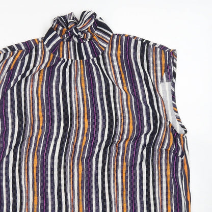 Womens UK Size 18 NEXT Multicoloured Basic Blouse