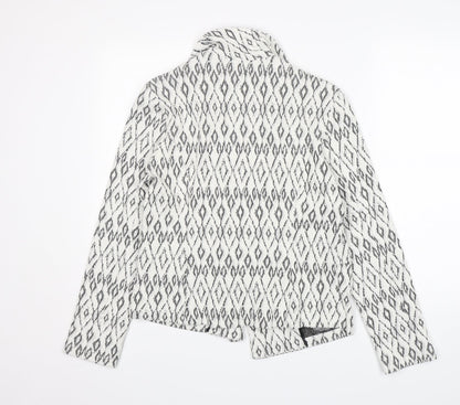 Soon  Womens Multicoloured Argyle/Diamond Cotton Jacket Blazer Size 12