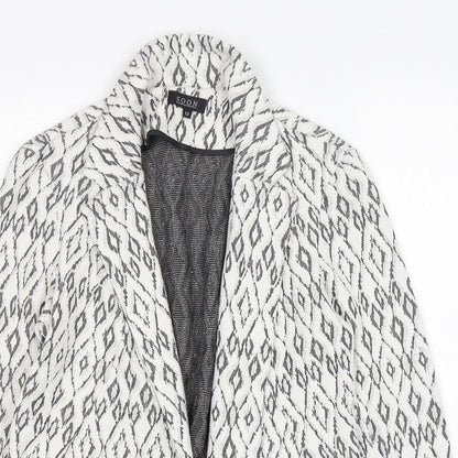 Soon  Womens Multicoloured Argyle/Diamond Cotton Jacket Blazer Size 12