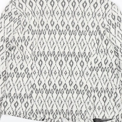 Soon  Womens Multicoloured Argyle/Diamond Cotton Jacket Blazer Size 12