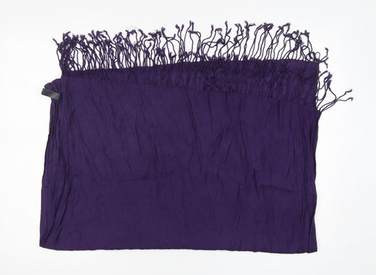 Additional front view of Accsessorize women’s purple acrylic shawl/wrap