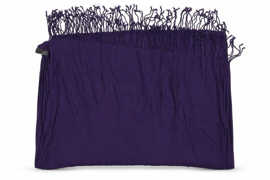 Front view of Accsessorize women’s purple acrylic shawl/wrap