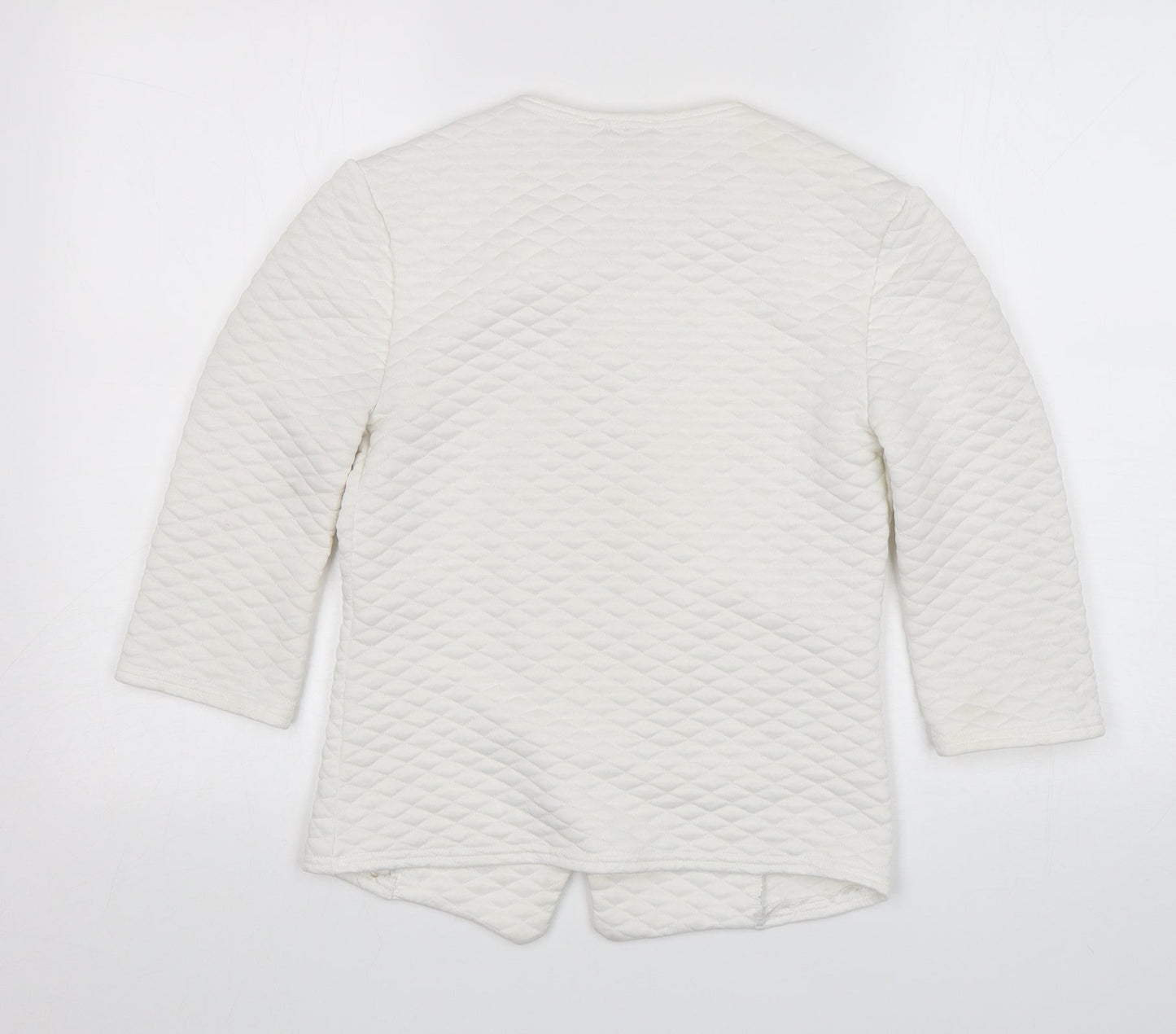Womens UK Size 8 Exhibit White Cardigan Jumper