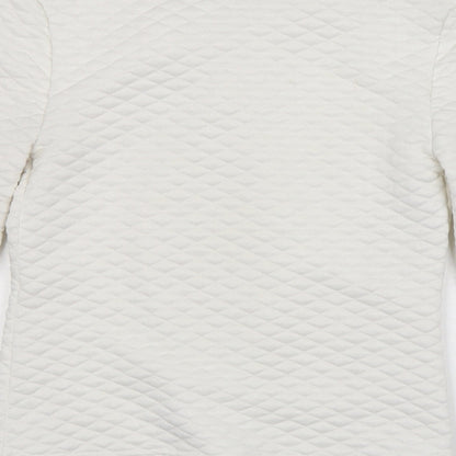 Womens UK Size 8 Exhibit White Cardigan Jumper