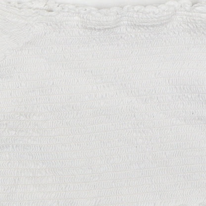 Primark Girls White  Cotton Basic T-Shirt Size 4-5 Years Boat Neck Pullover