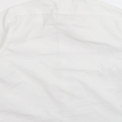 John Lewis Boys White  Polyester Basic Button-Up Size 5 Years Collared Button