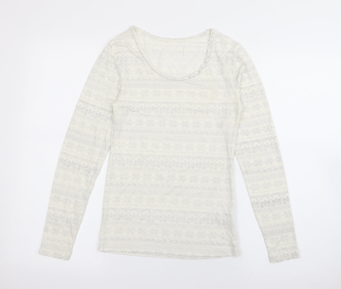 Womens UK Size 12 Marks and Spencer White Pullover Jumper