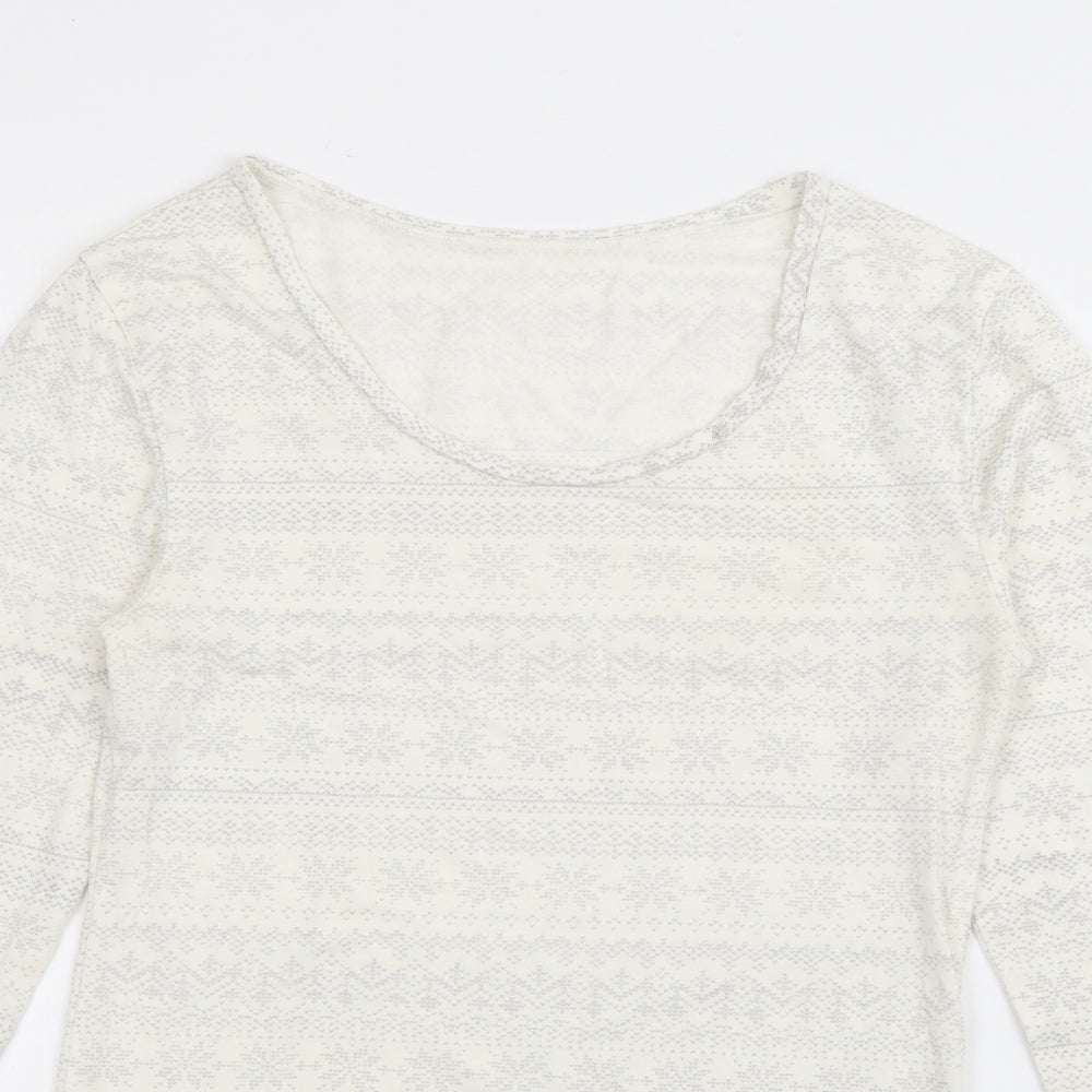 Womens UK Size 12 Marks and Spencer White Pullover Jumper
