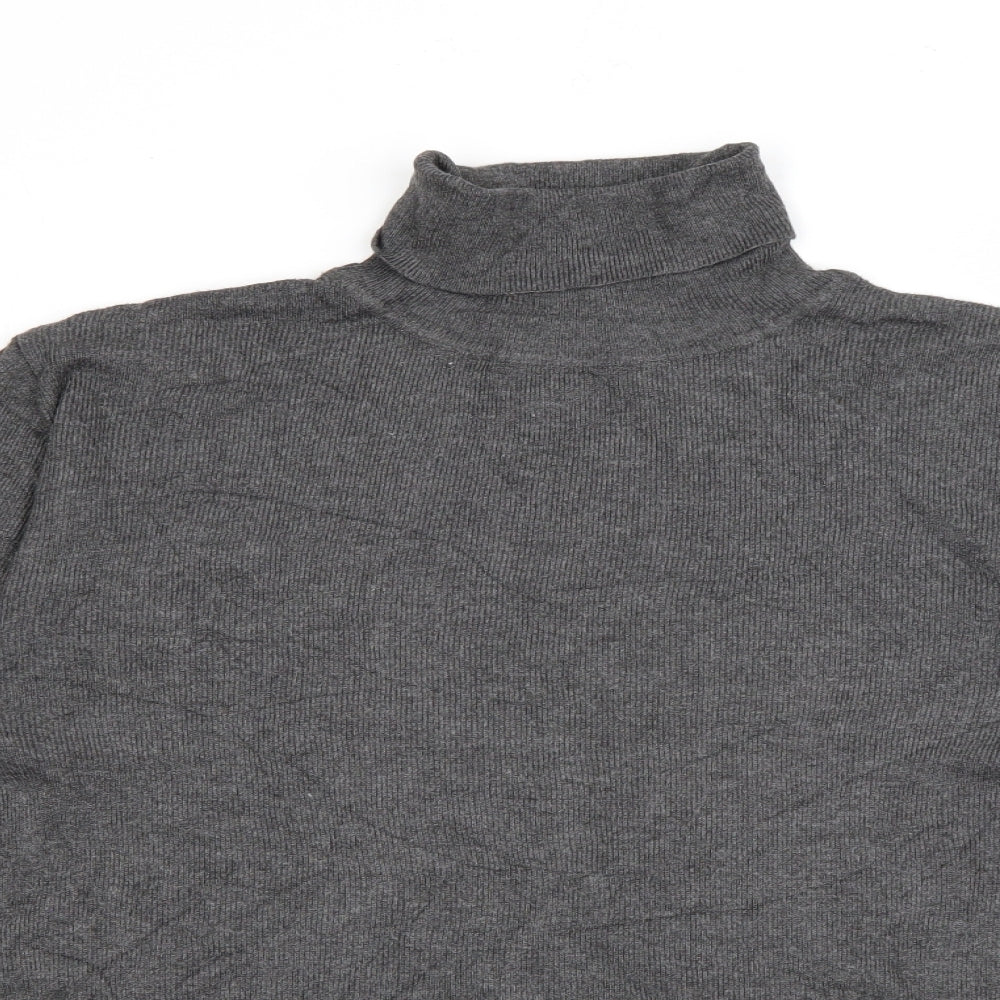 Primark Womens Green Roll Neck  Viscose Pullover Jumper Size 12