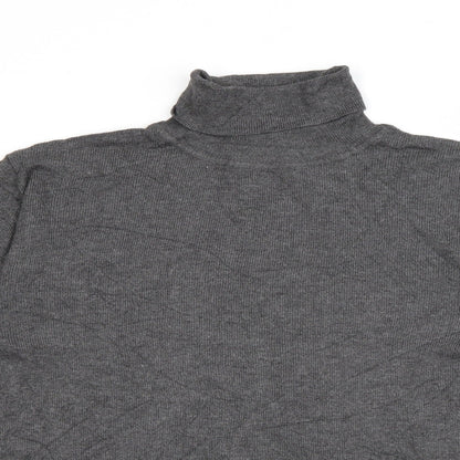 Primark Womens Green Roll Neck  Viscose Pullover Jumper Size 12