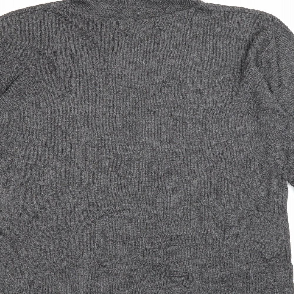 Primark Womens Green Roll Neck  Viscose Pullover Jumper Size 12