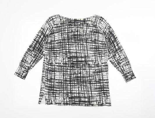Womens UK Size 8 Papaya Black Pullover Jumper