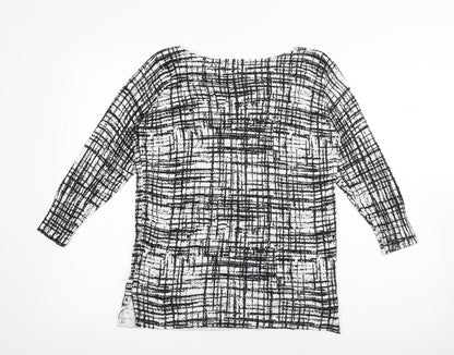 Womens UK Size 8 Papaya Black Pullover Jumper