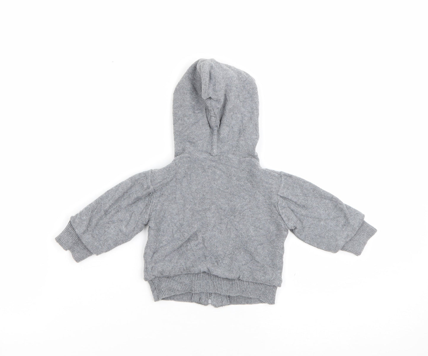 Mothercare Baby Green  Cotton Full Zip Jumper Size 0-3 Months  Zip