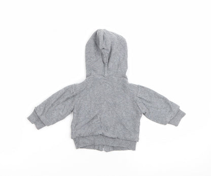 Mothercare Baby Green  Cotton Full Zip Jumper Size 0-3 Months  Zip