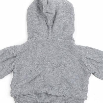 Mothercare Baby Green  Cotton Full Zip Jumper Size 0-3 Months  Zip