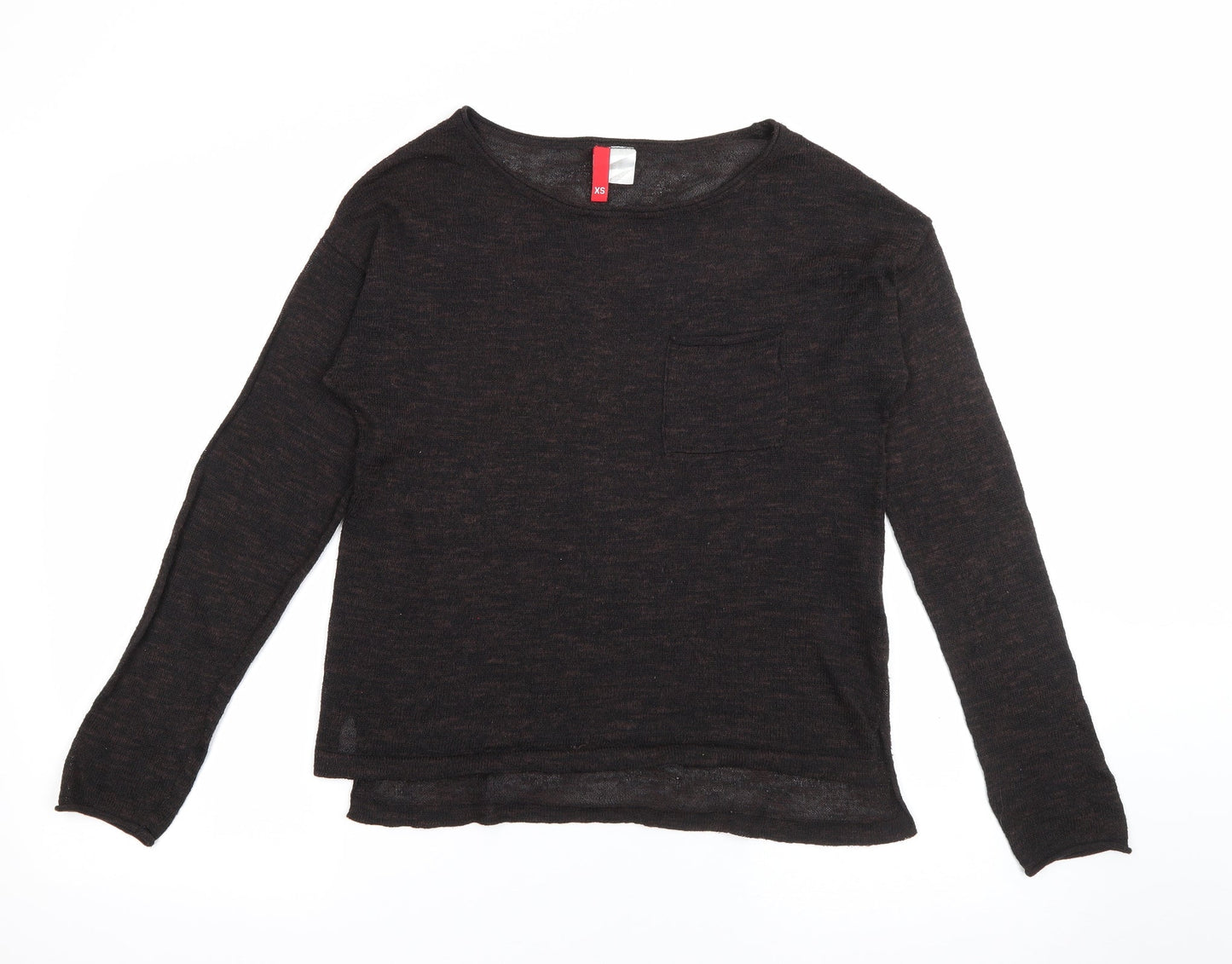 Womens UK Size XS H&M Brown Pullover Jumper