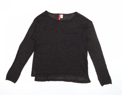 Womens UK Size XS H&M Brown Pullover Jumper