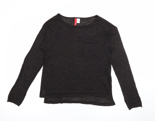 Womens UK Size XS H&M Brown Pullover Jumper