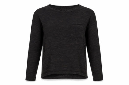 Front view of H&M women’s brown scoop neck polyacrylate fibre jumper, size XS