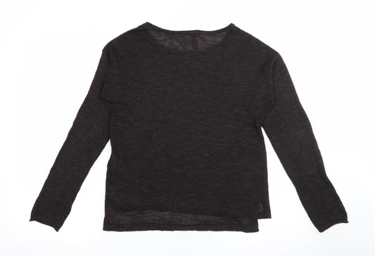 Womens UK Size XS H&M Brown Pullover Jumper