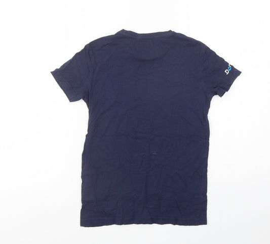 Dare 2B Girls Blue  Cotton Basic T-Shirt Size 9-10 Years Crew Neck Pullover