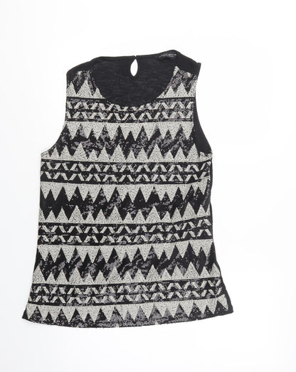 Womens UK Size 14 Dorothy Perkins Black Basic Blouse