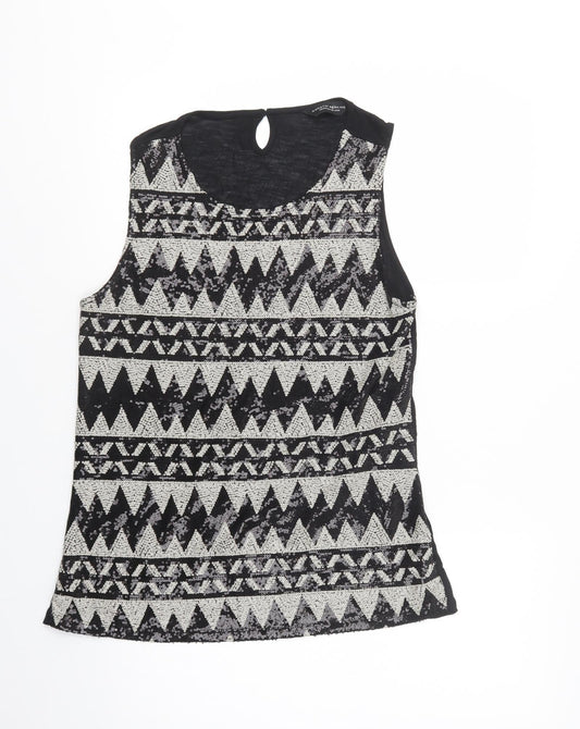 Womens UK Size 14 Dorothy Perkins Black Basic Blouse