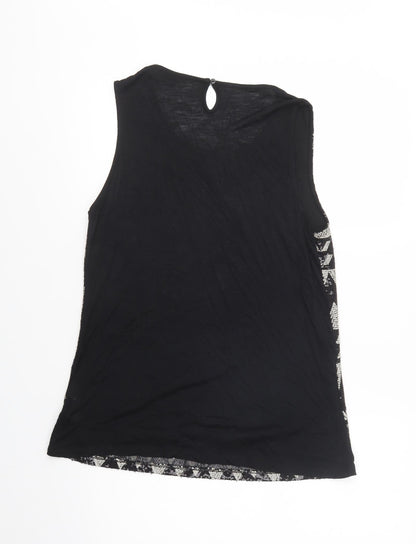 Womens UK Size 14 Dorothy Perkins Black Basic Blouse