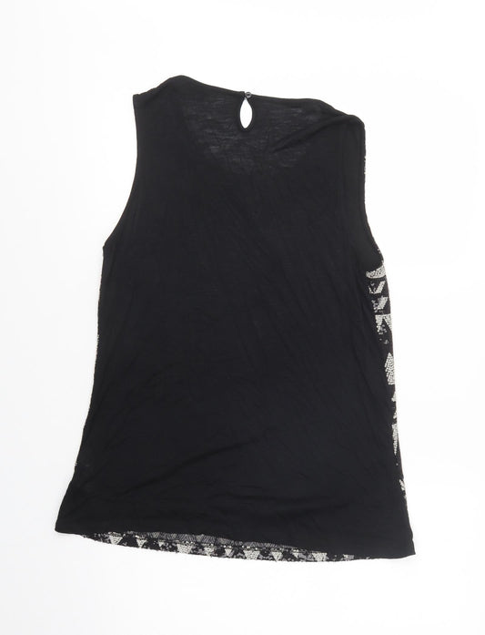Womens UK Size 14 Dorothy Perkins Black Basic Blouse