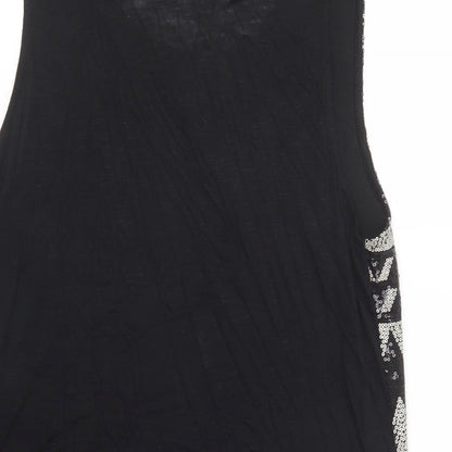 Womens UK Size 14 Dorothy Perkins Black Basic Blouse