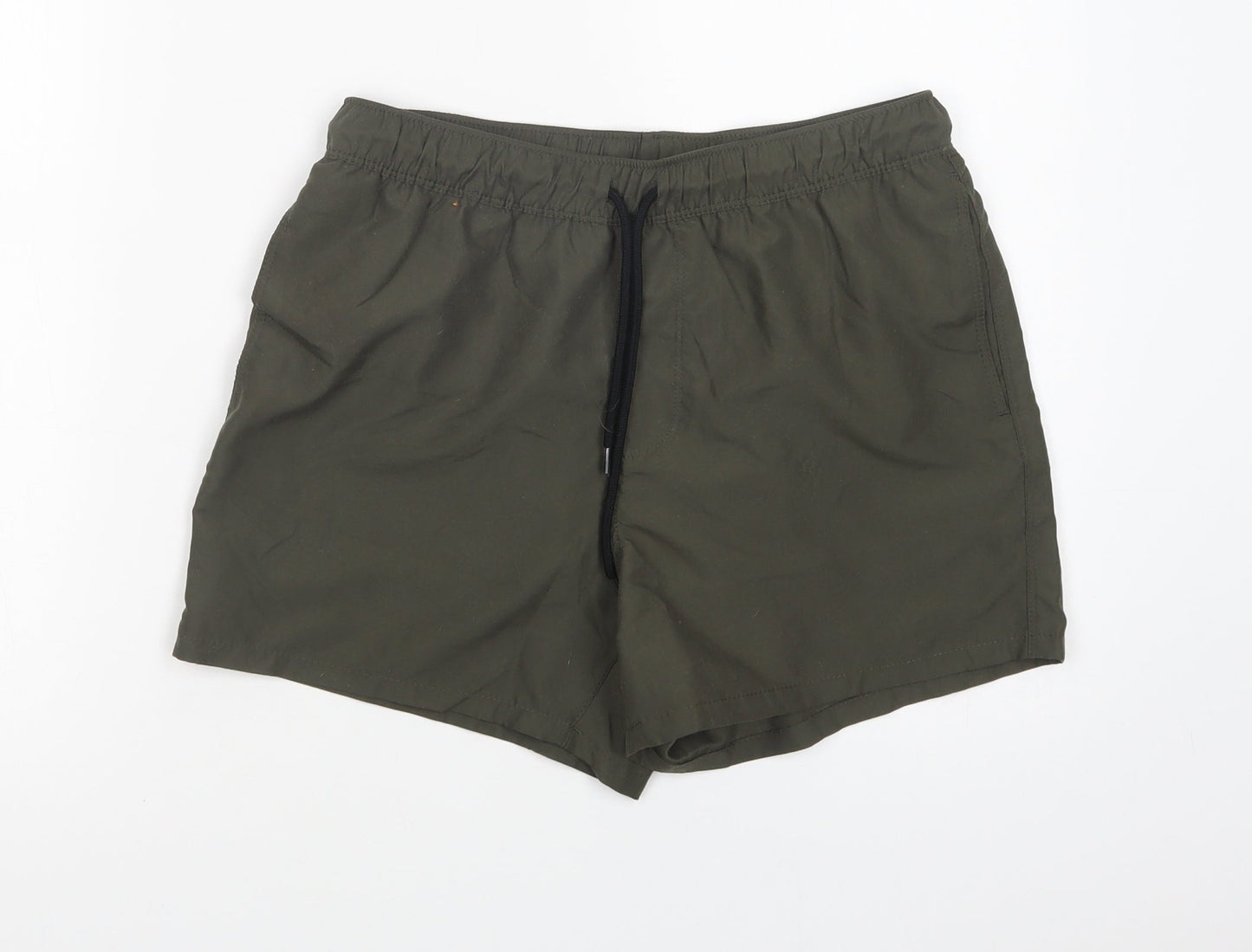 ASOS Womens Green  Polyester Bermuda Shorts Size S L4 in Regular Drawstring