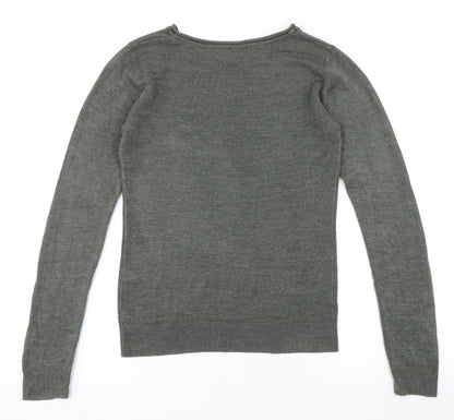 Womens UK Size 6 Atmosphere Green Pullover Jumper