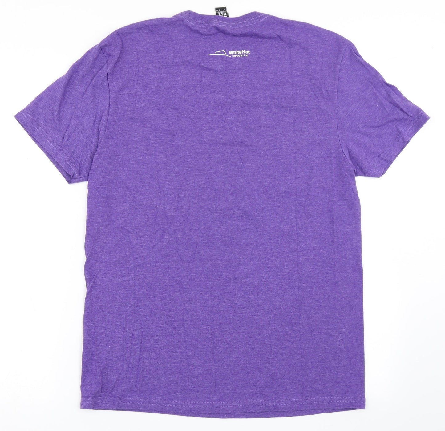District Mens Purple  Cotton  T-Shirt Size S Round Neck