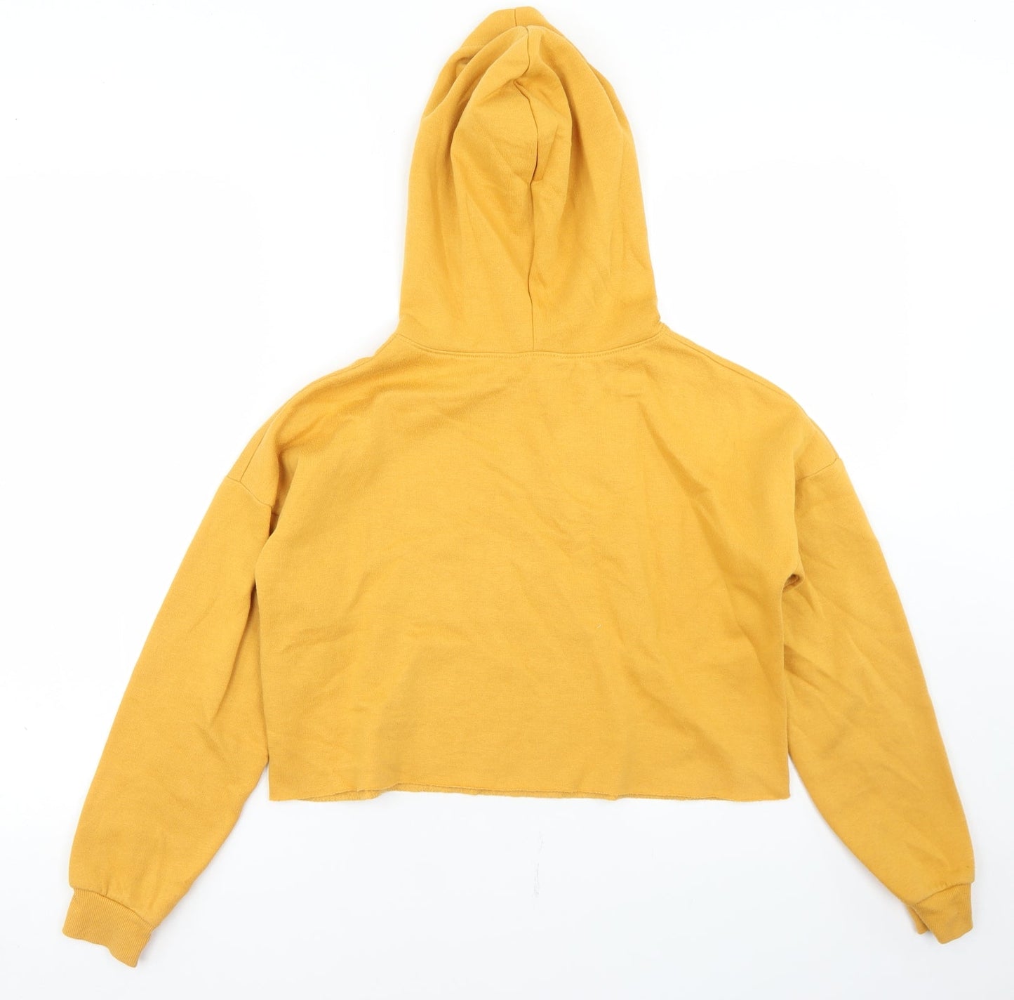 915 Generation Girls Yellow  Polyester Pullover Hoodie Size 12-13 Years   - State Of New York, Cropped