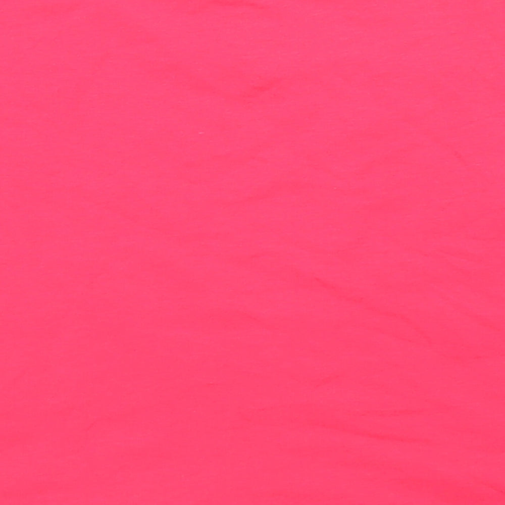 F&F Womens Pink  Cotton Basic T-Shirt Size 12 Square Neck - Bandeau