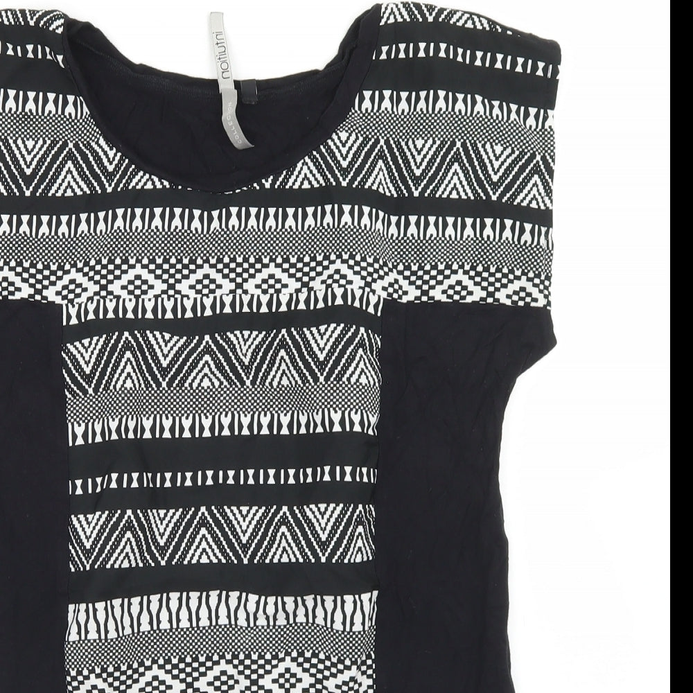 Womens UK Size 12 Intuition Black Basic T-Shirt