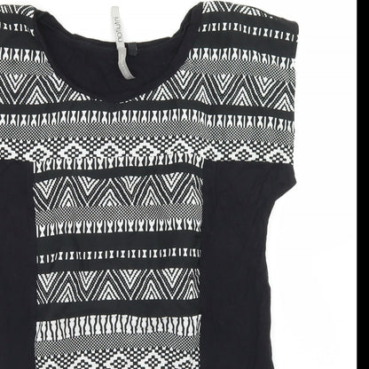 Womens UK Size 12 Intuition Black Basic T-Shirt
