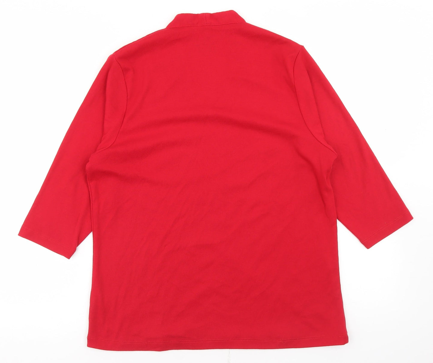 Womens UK Size 14 Tigi Red Basic T-Shirt