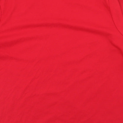 Womens UK Size 14 Tigi Red Basic T-Shirt