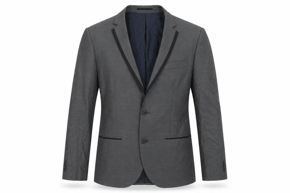 Mens UK Size 38 River Island Regular Grey Suit Jacket