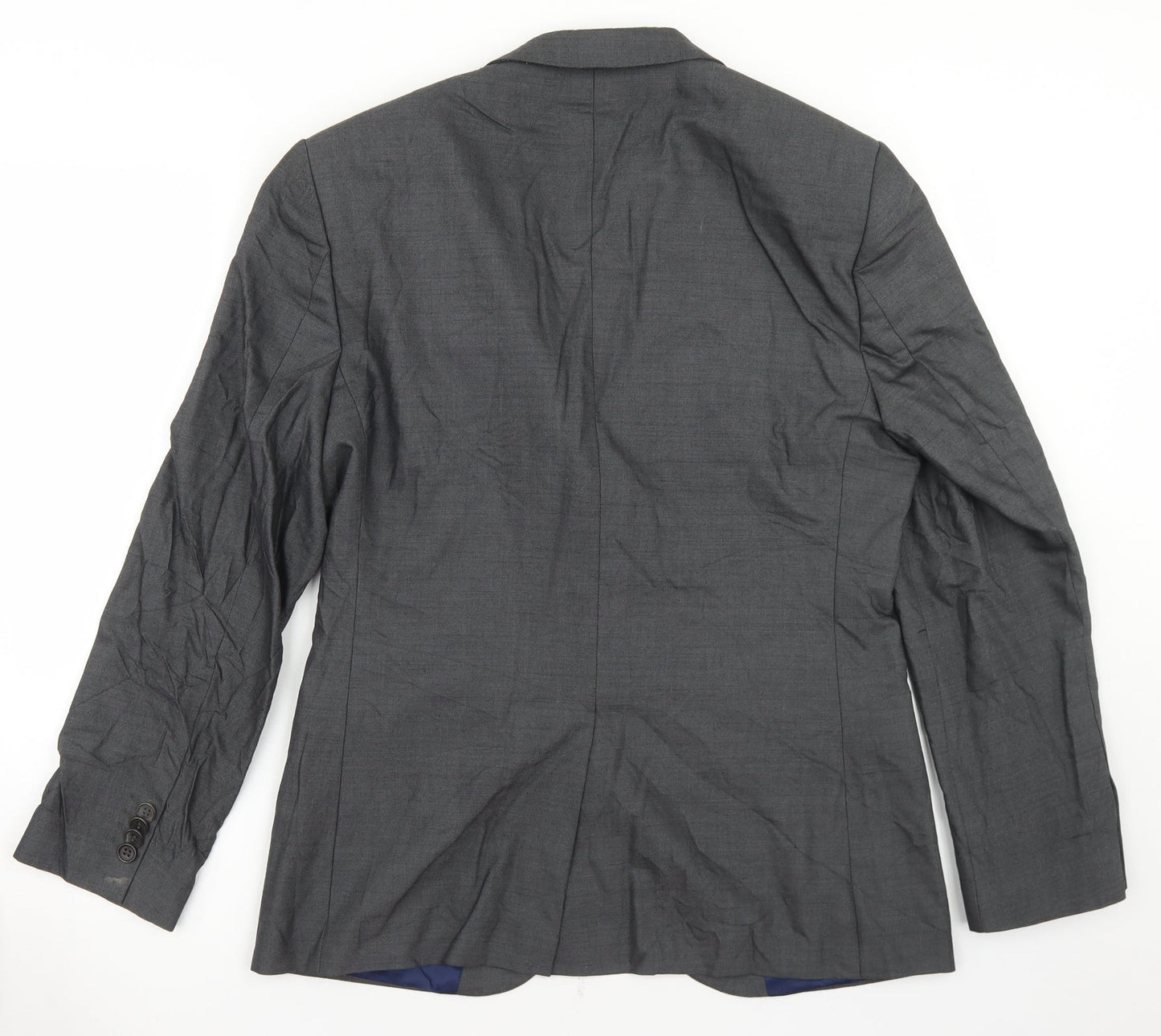 Mens UK Size 38 River Island Regular Grey Suit Jacket