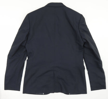 Mens UK Size 40 Topman Regular Blue Suit Jacket